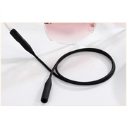 Brilleholderstropp i silikon - svart