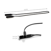 Brilleholderstropp i silikon - svart