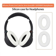 Øreputetrekk i silikon til Sony WH-1000XM3/WH-1000XM4 On-Ear-hodetelefoner - Hvit