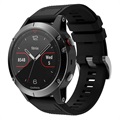 Silikon Strap - Garmin Fenix 6 GPS/6 Pro GPS/5/5 Plus - Svart
