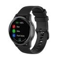 Silikonrem for Garmin Vivoactive 4, Venu 3/2, Forerunner 265 - Svart