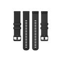 Silikonrem for Garmin Vivoactive 4, Venu 3/2, Forerunner 265 - Svart