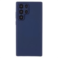 Silky Samsung Galaxy S22 Ultra 5G Silikondeksel - Mørkeblå
