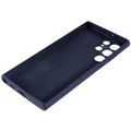 Silky Samsung Galaxy S22 Ultra 5G Silikondeksel - Mørkeblå