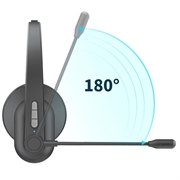 Ett-øre Bluetooth Headset med Mikrofon og Ladestasjon OY631 - Svart
