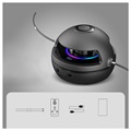 Hoppetaumaskin med Bluetooth-høyttaler og LED-lys - Svart