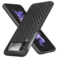 Samsung Galaxy Z Flip4 Slim Deksel - Karbonfiber - Svart