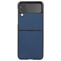 Samsung Galaxy Z Flip3 5G Slim Deksel - Karbonfiber - Blå