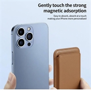 Slank magnetisk kortholder - MagSafe-kompatibel - brun