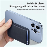 Slank magnetisk kortholder - MagSafe-kompatibel - mørkeblå