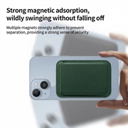 Slank magnetisk kortholder - MagSafe-kompatibel - grønn