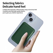 Slank magnetisk kortholder - MagSafe-kompatibel - grønn