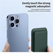 Slank magnetisk kortholder - MagSafe-kompatibel - grønn