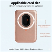 Slank magnetisk kortholder - MagSafe-kompatibel - Rosegull