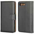 Sony Xperia X Compact Slim Lommebok-deksel I Lær - Svart