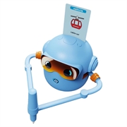 Smart tegnerobot for barn med 100 tegnekort - Blå