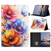 iPad 2022/2025 Smart Folio-etui - Blomsterblomst / Sommerfugler