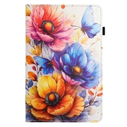 iPad 2022/2025 Smart Folio-etui - Blomsterblomst / Sommerfugler