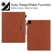 iPad Air 13 2024/2025/2026/iPad Pro 12.9 2018/2020/2021/2022 Smart Folio-etui - Brun