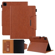 iPad Air 13 2024/2025/2026/iPad Pro 12.9 2018/2020/2021/2022 Smart Folio-etui - Brun
