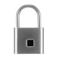 Smart hengelås med fingeravtrykkslås - sølv