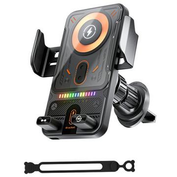 Smart Sensor biltelefonholder / 15W trådløs lader - svart