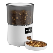 Smart WiFi automatisk matautomat for hunder og katter - 4liter - Hvit