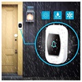 Smart Trådløs Dørklokke med Digitalt Termometer - Hvit