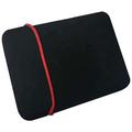 Mykt, beskyttende erme for bærbar PC/nettbrett - 13" - svart / rød