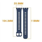 Huawei Band 11/11 Pro Myk silikonstropp - Mørkeblå