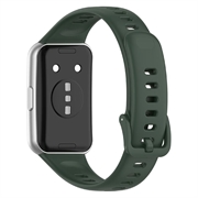 Huawei Band 11/11 Pro Myk silikonstropp - Mørkegrønn