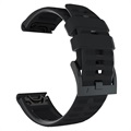 Garmin Fenix 7X/6X GPS/6X Pro Myk Silikon Strap - Svart