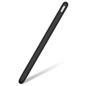Antiskli Apple Pencil (2nd Generation) Silikondeksel - Svart