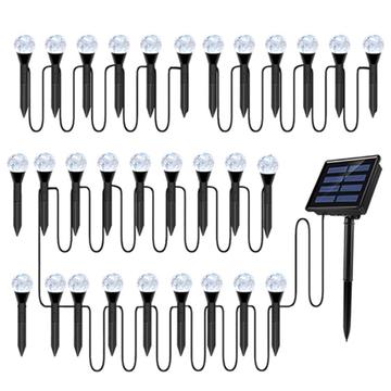 Solcelledrevne bobleball-hagelys - 30 stk.