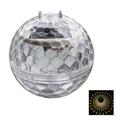 Solcelledrevet flytende bassenglampe med varmt gult lys - IP65, størrelse 11cm