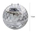 Solcelledrevet flytende bassenglampe med varmt gult lys - IP65, størrelse 11cm