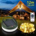 Solcelledrevet LED-strengbelysning - 12m