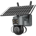 Solcelledrevet PTZ-kamera med Alarmfunksjon og Flomlys S528