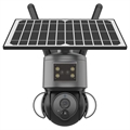 Solcelledrevet PTZ-kamera med Alarmfunksjon og Flomlys S528