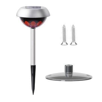 Solcelleprojeksjonslys F10 for hage og uteplass - Sølv