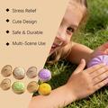 Ensfarget dumpling squishy stressleke med dampkurv - grønn
