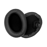 Sony WH-1000XM4-hodetelefoner med erstatningsøreputer - svart