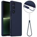 Sony Xperia 1 V Liquid Silikondeksel - MagSafe-kompatibel - Mørkeblå