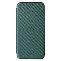 Sony Xperia 1 VI Flip-deksel - Karbonfiber - Grønn