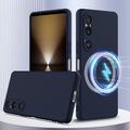 Sony Xperia 1 VI Liquid Silikondeksel - MagSafe-kompatibel - Mørkeblå