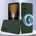 Sony Xperia 1 VI Liquid Silikondeksel - MagSafe-kompatibel - Mørkegrønn