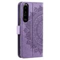 Sony Xperia 1 VI Mandala Series Lommebok-deksel - Lilla