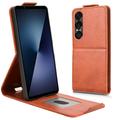 Sony Xperia 1 VII vertikalt flip-etui med stativ