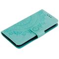Sony Xperia 1 VIII Mandala Lommebok-deksel med håndleddsstropp - mintgrønn