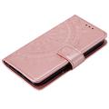 Sony Xperia 1 VIII Mandala Lommebok-deksel med håndleddsstropp - rosa
